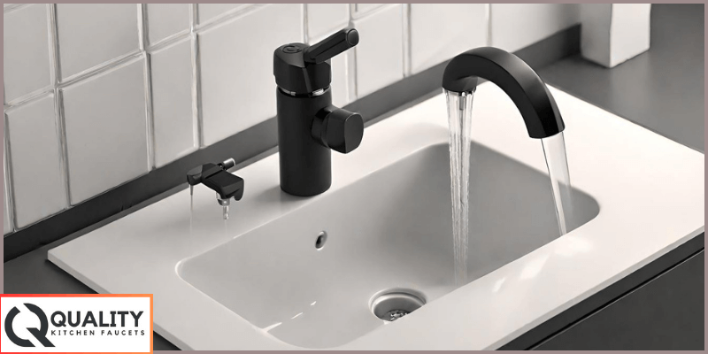 Black Faucet with Pull Down Sprayer
