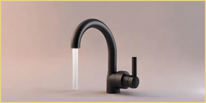 Peppermint Matte Black water outlet Faucet