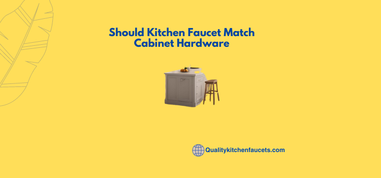 Should Kitchen Faucet Match Cabinet Hardware